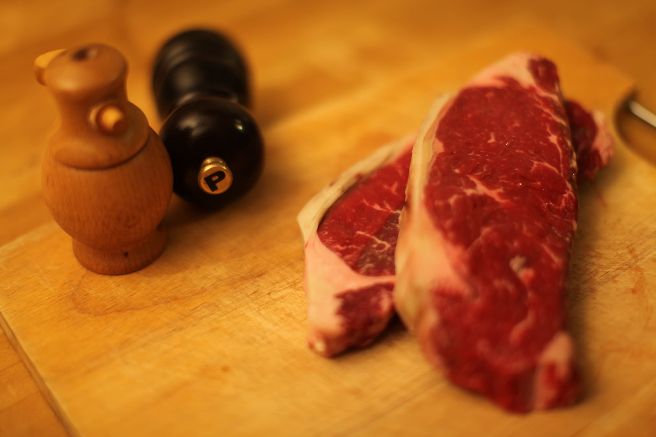 Pittsburgh rare steak