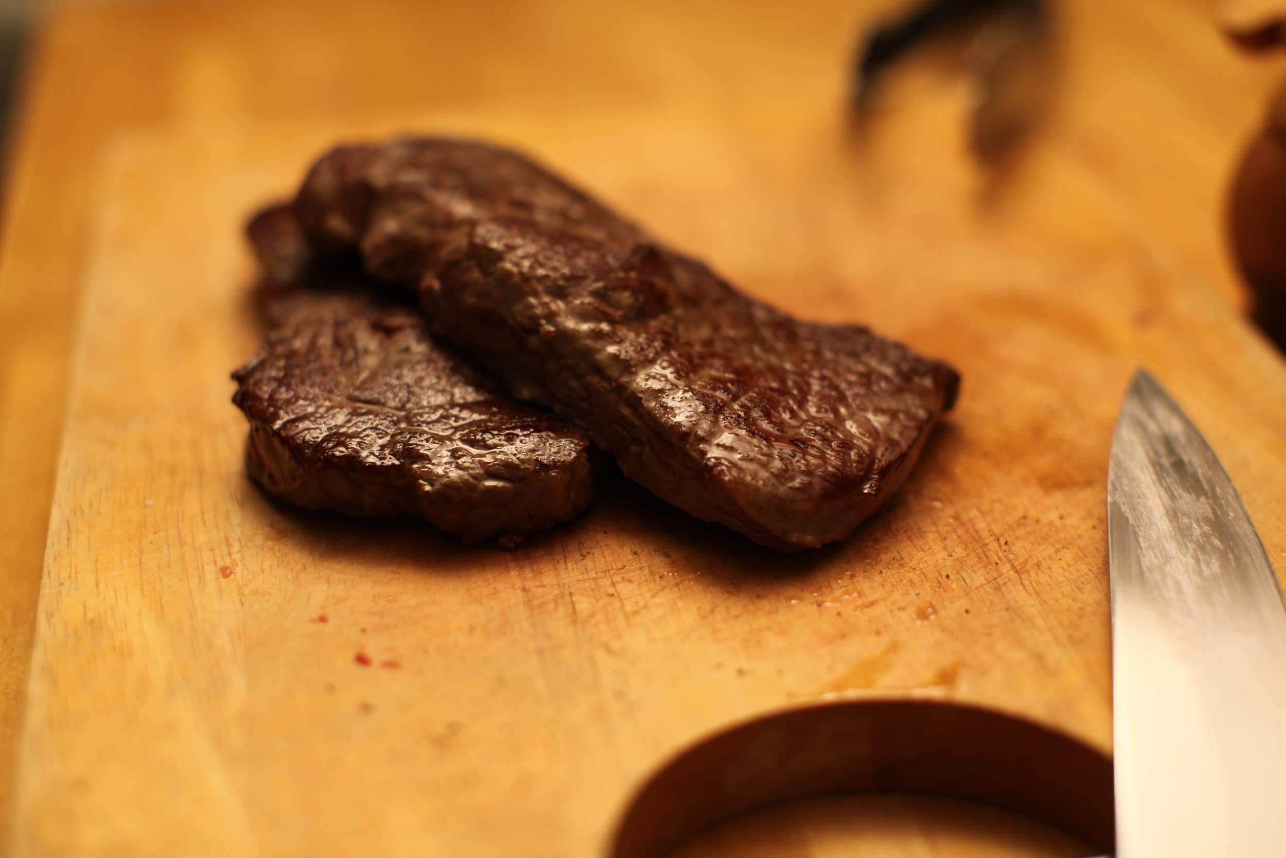 Pittsburgh rare steak