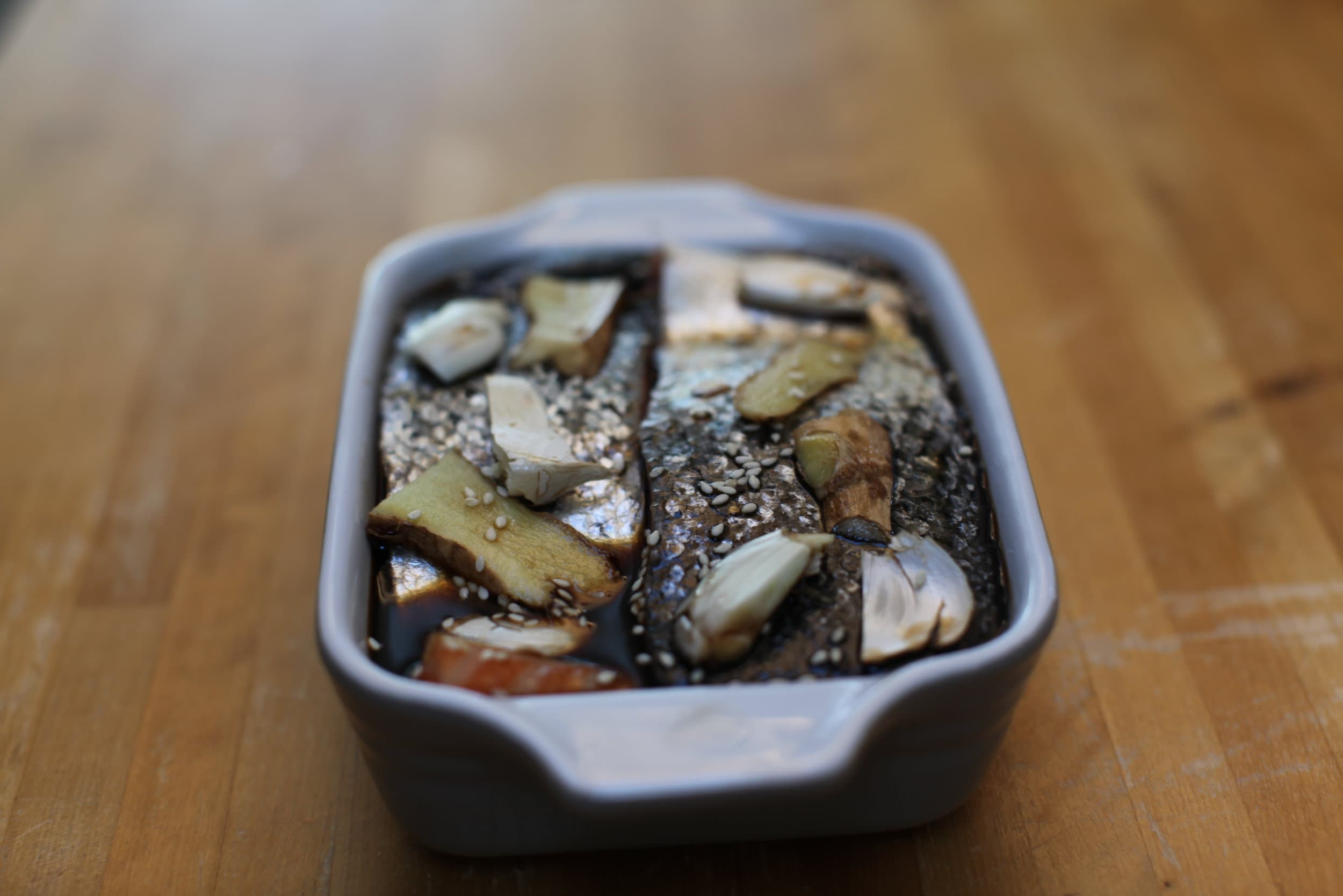 Preparing the marinade